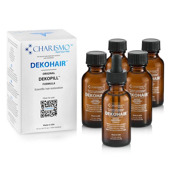 Dekohair Dekopill 120 ml - Інноваційний лосьйон для росту волосся і боротьби з його випадінням набір 120 мл (4 х 30 мл) Charismo УТ11295-1 фото