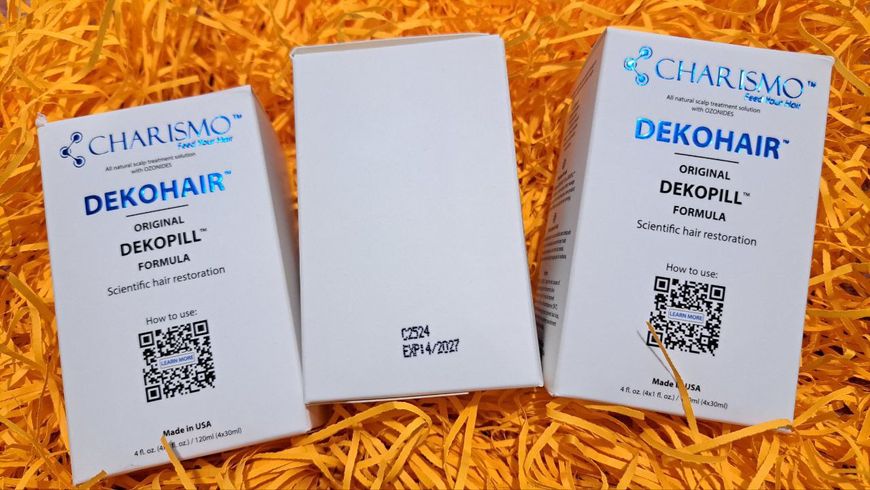 Dekohair Dekopill 120 ml - Инновационный лосьон для роста волос и борьбы с их выпадением набор 120 мл (4 х 30 мл) Charismo УТ11295-1 фото