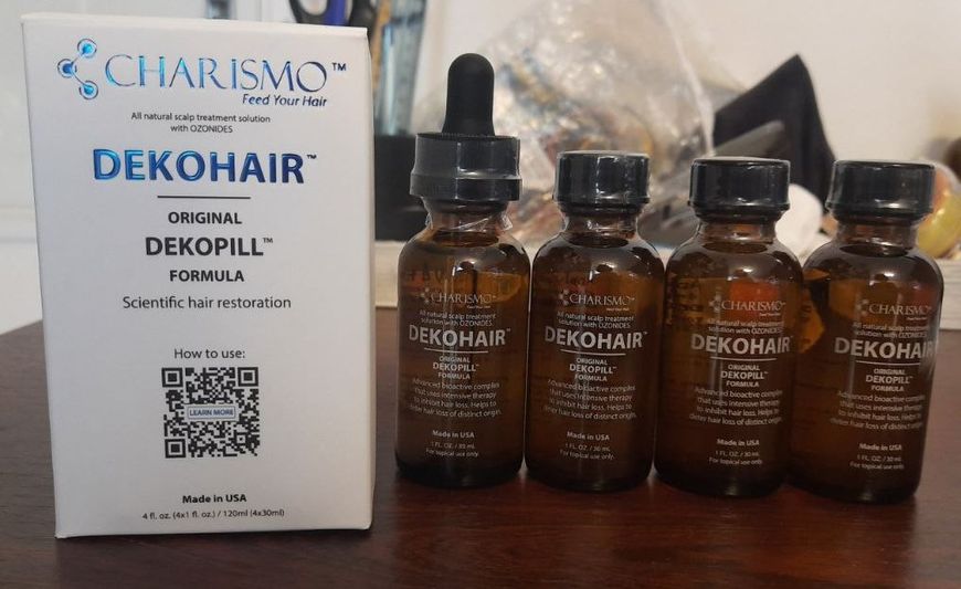 Dekohair Dekopill 120 ml - Інноваційний лосьйон для росту волосся і боротьби з його випадінням набір 120 мл (4 х 30 мл) Charismo УТ11295-1 фото